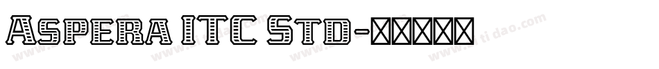 Aspera ITC Std字体转换